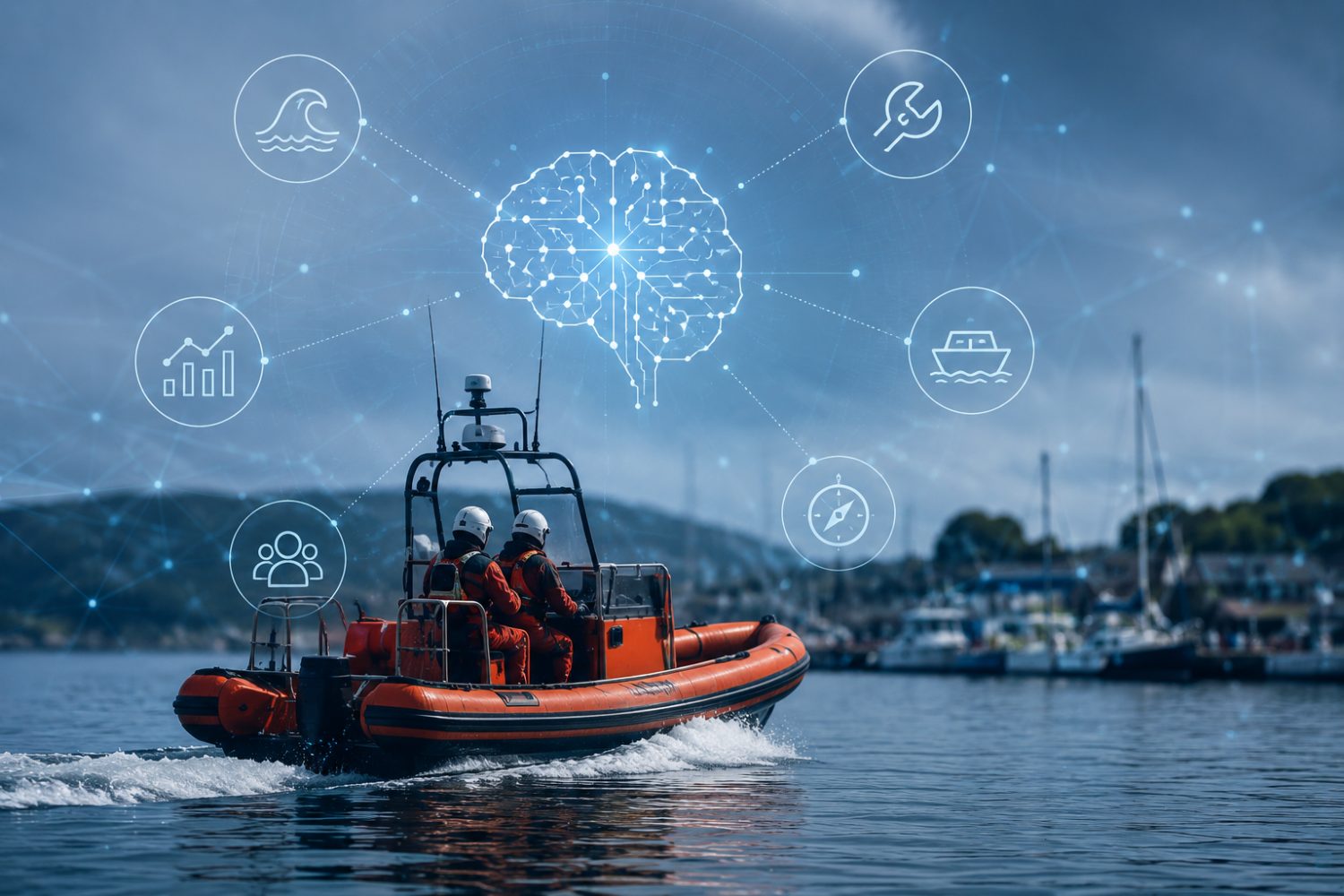 AI and marine business integration with RIB and technology
