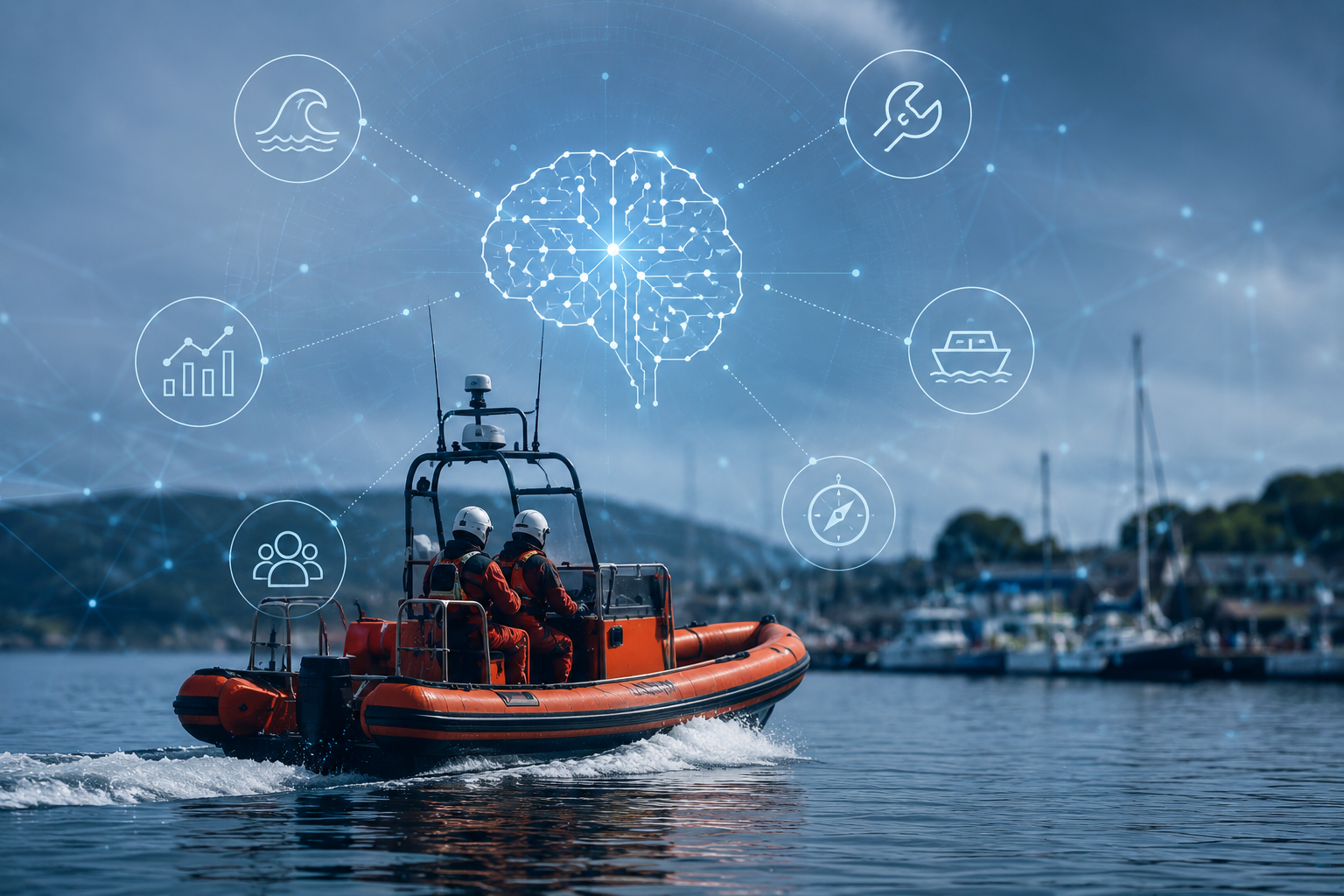 AI and marine business integration with RIB and technology