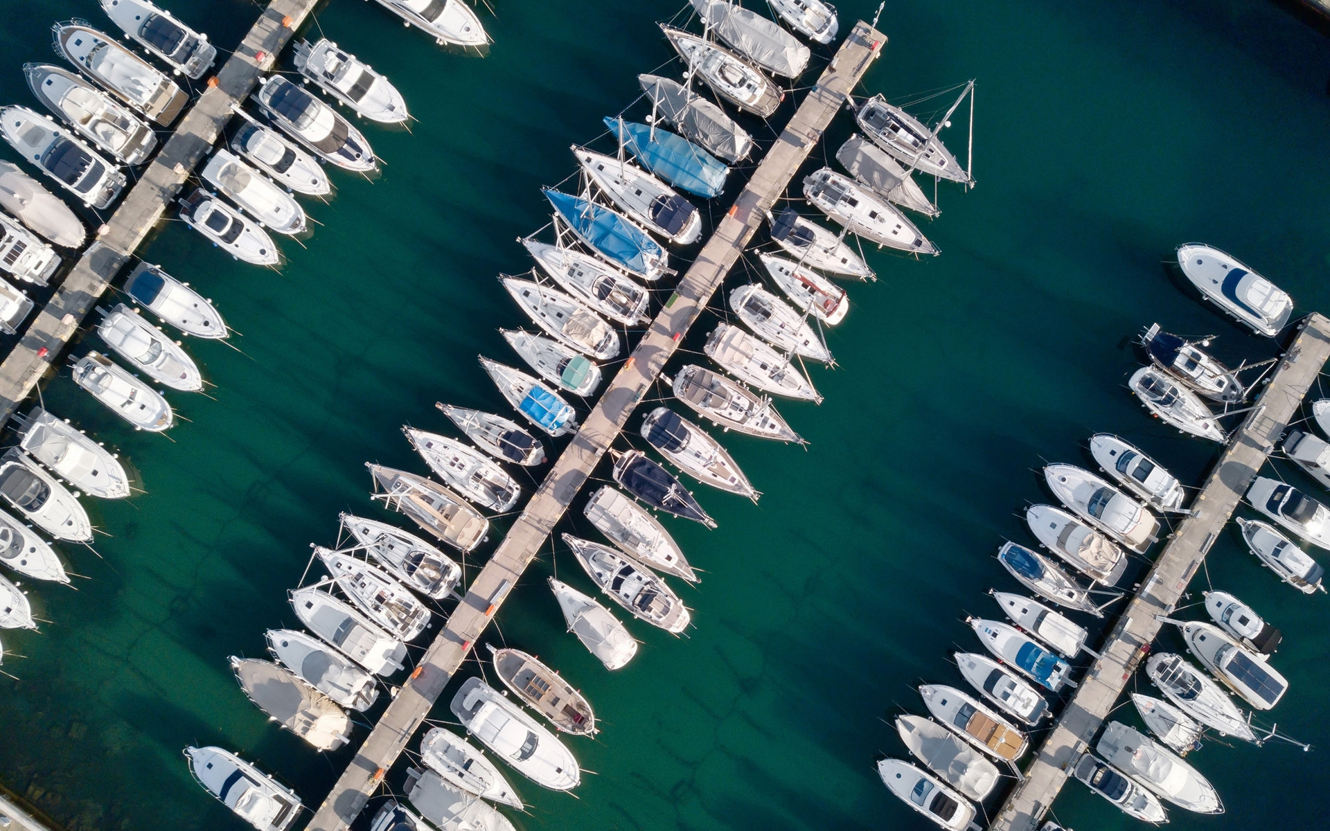 Aerial view illustrating marine sales coverage