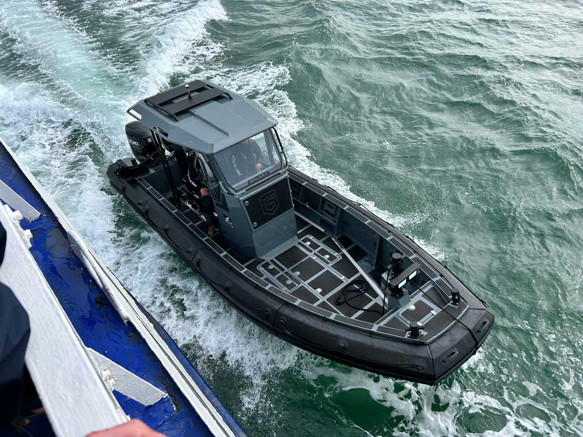 Galaxy RIB on open water — five spec lines that decide a tender